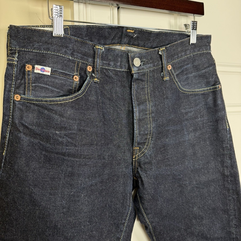 Studio D'Artisan SD-108 Relaxed Tapered Men's 32 (Fits 32.5/29.5) 15oz Denim - Picture 4 of 11
